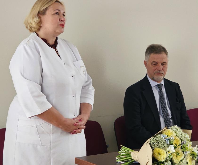 Meras Molėtų rajono sveikatos centro kolektyvui pristatė naują direktorę