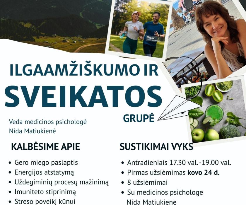 Molėtų rajono gyventojai kviečiami prisijungti prie "Ilgaamžiškumo ir sveikatos grupės"