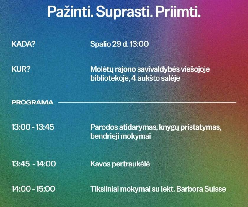 Autizmas: pažinti, suprasti, priimti – kviečiame į renginį Molėtuose