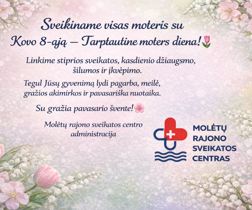 Kovo 8-oji – Tarptautinė moters diena