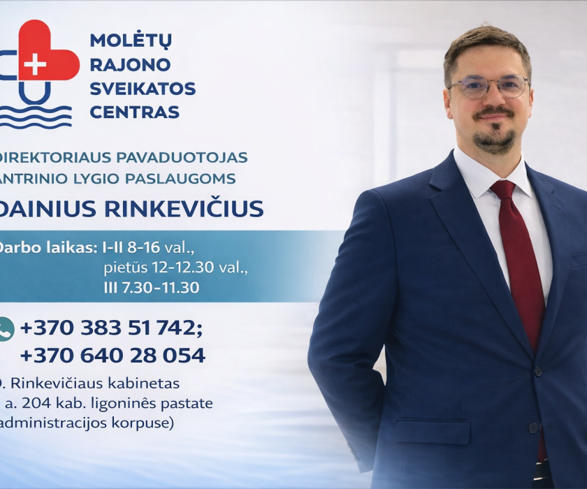 Pristatome mūsų komandos narį – Direktoriaus pavaduotoją antrinio lygio paslaugoms Dainių Rinkevičių