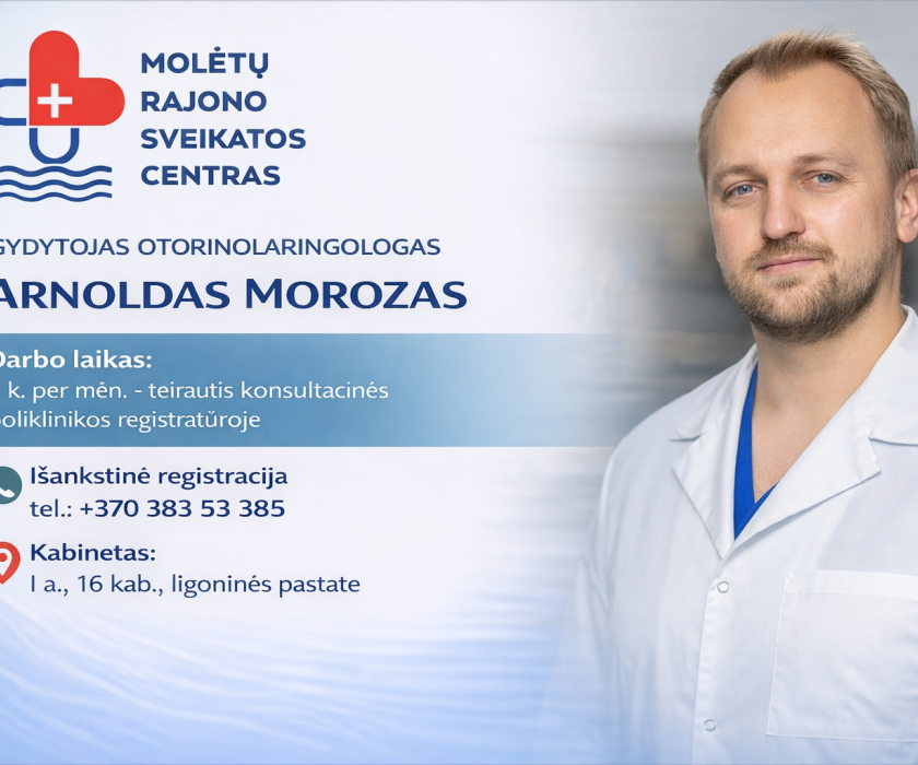 Ausų, nosies ir gerklės ligų diagnostika ir gydymas su gydytoju otorinolaringologu A. Morozu