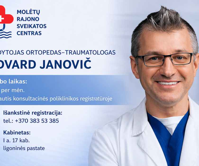 Gydytojas ortopedas–traumatologas E. Janovič