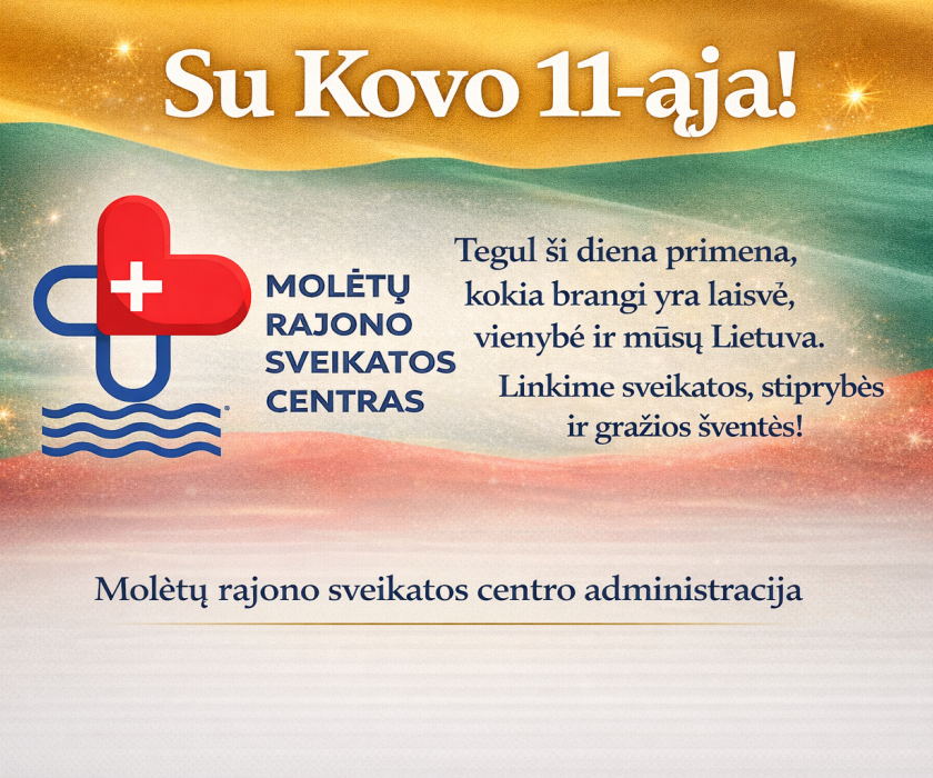 SVEIKINIMAS KOVO 11-OSIOS PROGA
