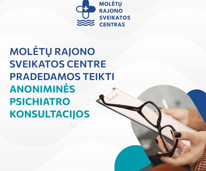 Molėtų rajono sveikatos centre pradedamos teikti anoniminės psichiatro konsultacijos 