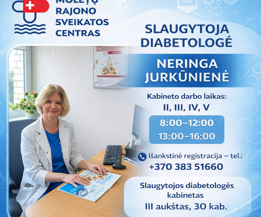 Slaugytojo diabetologo kabinetas – Molėtų sveikatos centre
