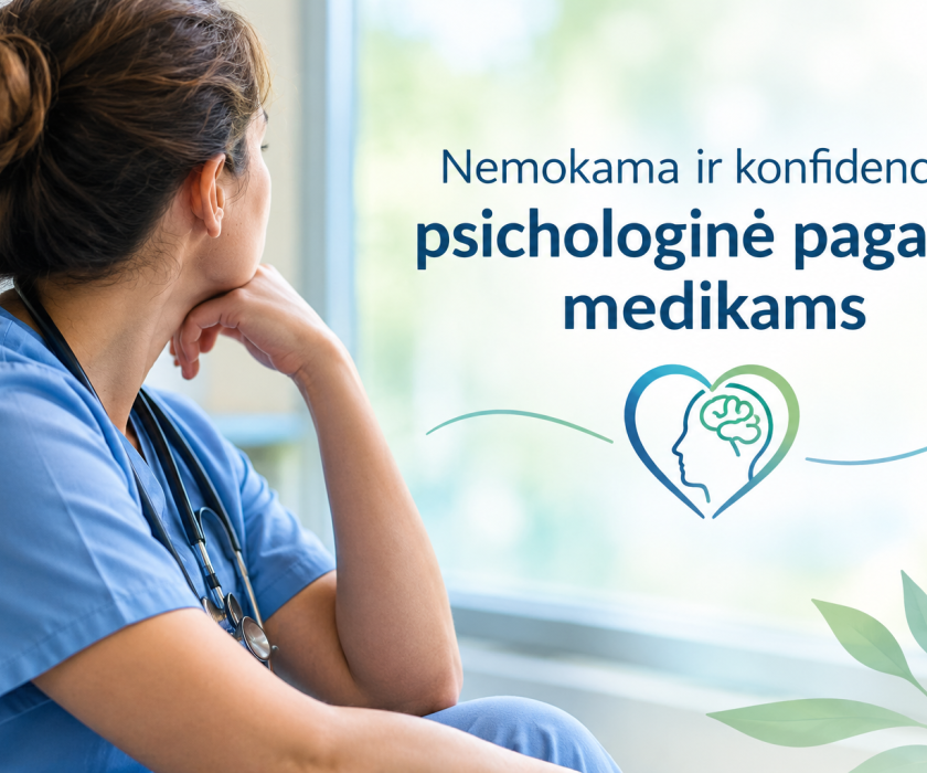 Nemokamos ir konfidencialios psichologinės konsultacijos medikams