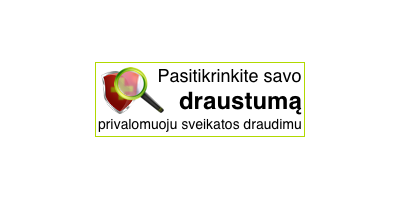 Pasitikrinkite draustumą